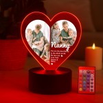 Cute Nanny Gifts Personalised LED Light With Photo Nanny Present