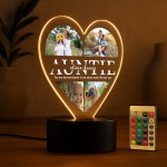Auntie Gifts Personalised LED Light With Photos Auntie Presents