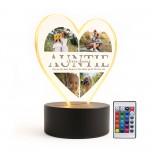 Auntie Gifts Personalised LED Light With Photos Auntie Presents