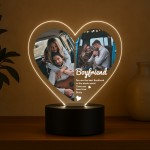 Special Boyfriend Gifts Personalised LED Light With Photos