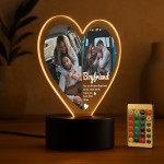 Special Boyfriend Gifts Personalised LED Light With Photos