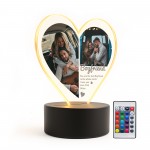 Special Boyfriend Gifts Personalised LED Light With Photos