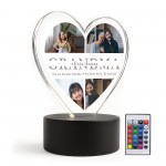 Grandma Gifts Personalised LED Light With Photos Grandma Present