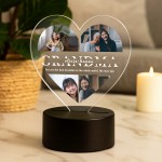 Grandma Gifts Personalised LED Light With Photos Grandma Present