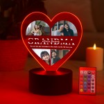 Grandma Gifts Personalised LED Light With Photos Grandma Present
