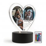 Special Wife Gifts Personalised LED Light With Photos