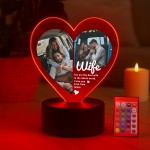 Special Wife Gifts Personalised LED Light With Photos