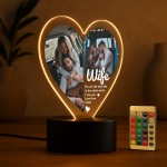 Special Wife Gifts Personalised LED Light With Photos