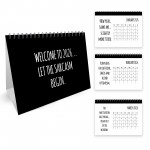 Novelty 2026 Calendar Funny Desk Office Planner 16 Page Flipbook
