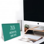 Funny 2026 Desk Calendar For Men Women Freestanding Flipbook 