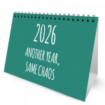 Funny 2026 Desk Calendar For Men Women Freestanding Flipbook 