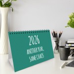 Funny 2026 Desk Calendar For Men Women Freestanding Flipbook 