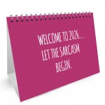 Novelty 2026 Desk Calendar For Women Flipbook Office Planner