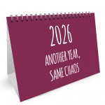 Funny 2026 Desk Calendar For Women Freestanding Flipbook Office