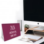 Funny 2026 Desk Calendar For Women Freestanding Flipbook Office