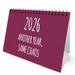 Funny 2026 Desk Calendar For Women Freestanding Flipbook Office