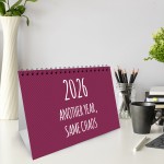 Funny 2026 Desk Calendar For Women Freestanding Flipbook Office