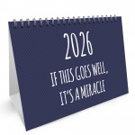 Funny 2026 Desktop Calendar With Sarcastic Quotes Novelty