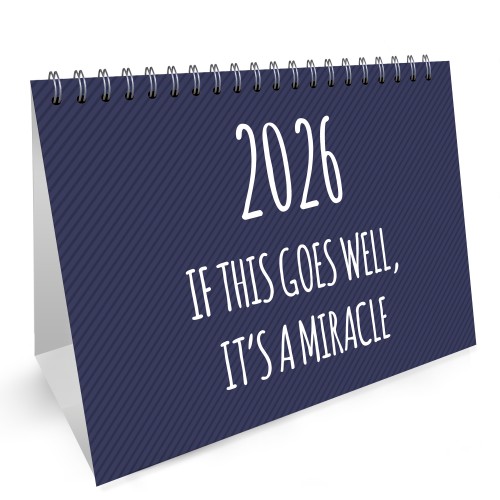 Funny 2026 Desktop Calendar With Sarcastic Quotes Novelty