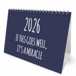 Funny 2026 Desktop Calendar With Sarcastic Quotes Novelty
