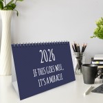 Funny 2026 Desktop Calendar With Sarcastic Quotes Novelty