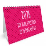 Funny 2026 Desk Calendar For Women Flipbook Office Planner