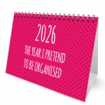 Funny 2026 Desk Calendar For Women Flipbook Office Planner