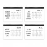 2026 Novelty Desk Calendar Freestanding Flipbook Calendar