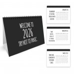 2026 Novelty Desk Calendar Freestanding Flipbook Calendar