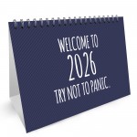 2026 Work Desk Calendar Novelty Sarcastic Desk Planner Flipbook