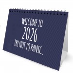 2026 Work Desk Calendar Novelty Sarcastic Desk Planner Flipbook