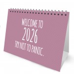 2026 Calendar For Women Novelty Desk Calendar Sarcastic Quotes