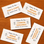 Little Book of Takeaways Gift For Couples Novelty Coupon Book