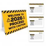 2026 Funny Desk Calendar Sarcastic Office Flip Calendar Spiral