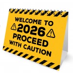 2026 Funny Desk Calendar Sarcastic Office Flip Calendar Spiral