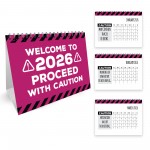 2026 Funny Desk Calendar Women Sarcastic Office Flip Calendar