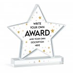 Personalised Funny Award For Colleague Acrylic Star Award