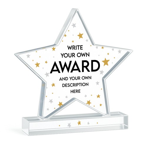 Personalised Funny Award For Colleague Acrylic Star Award