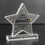 Personalised Funny Award For Colleague Acrylic Star Award
