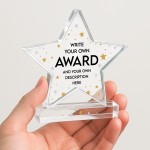 Personalised Funny Award For Colleague Acrylic Star Award
