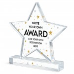 Personalised Funny Award For Colleague Acrylic Star Award
