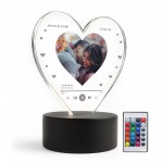 Personalised LED Song Photo Plaque Gift For Couples Valentines Personalised LED Song Photo Plaque Gift For Couples Valentines
