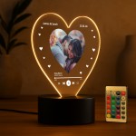 Personalised LED Song Photo Plaque Gift For Couples Valentines Personalised LED Song Photo Plaque Gift For Couples Valentines