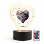 Personalised LED Song Photo Plaque Gift For Couples Valentines Personalised LED Song Photo Plaque Gift For Couples Valentines