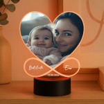 Personalised Auntie Photo Frame Picture With LED Light Gift