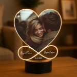 Photo Plaque With LED Personalised Romantic Gift For Couple Gift