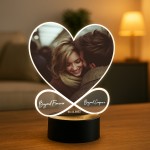 Photo Plaque With LED Personalised Romantic Gift For Couple Gift