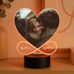 Photo Plaque With LED Personalised Romantic Gift For Couple Gift