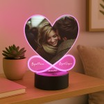 Photo Plaque With LED Personalised Romantic Gift For Couple Gift