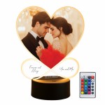 Couple Photo Frame Picture With LED Light Personalised Gift